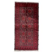 Vintage Afghan Baluch runner rug 107 x 211 cm - repetitive tribal (1C1196)