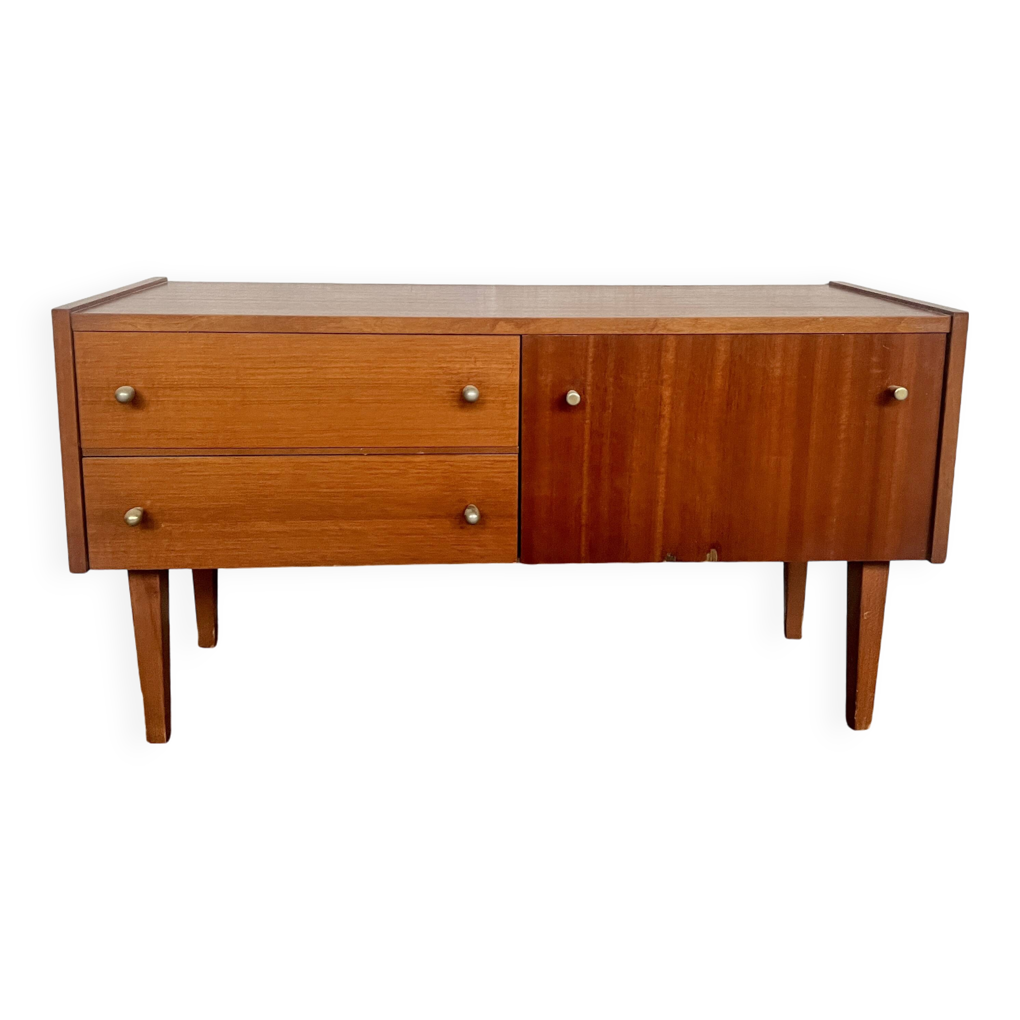 Enfilade / Meuble TV scandinave en teck 1960