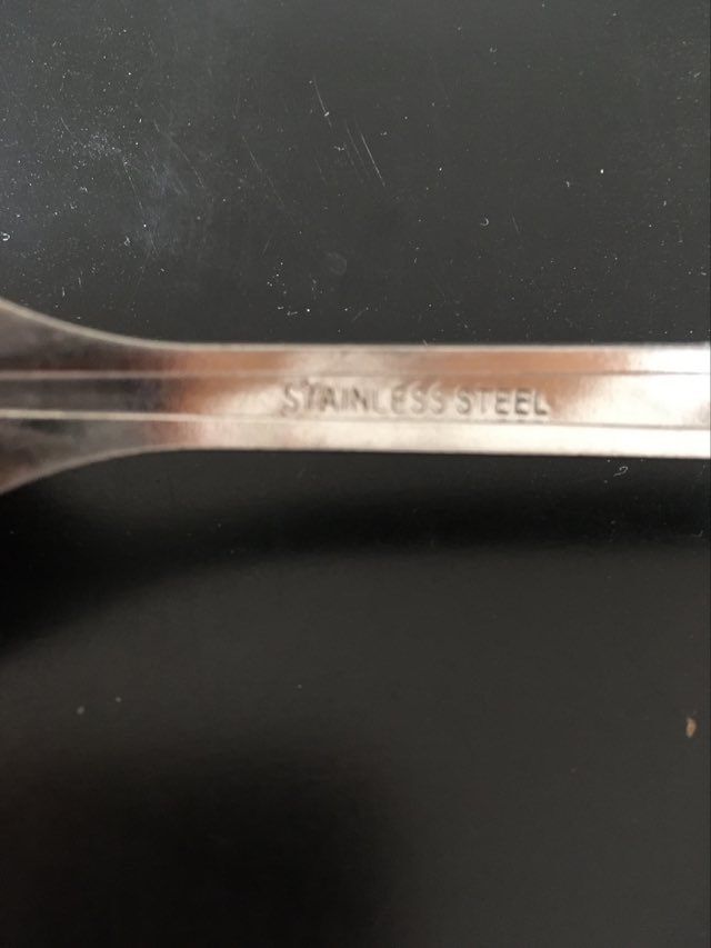 Set covered with 70s stainless steel table