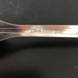 Set covered with 70s stainless steel table