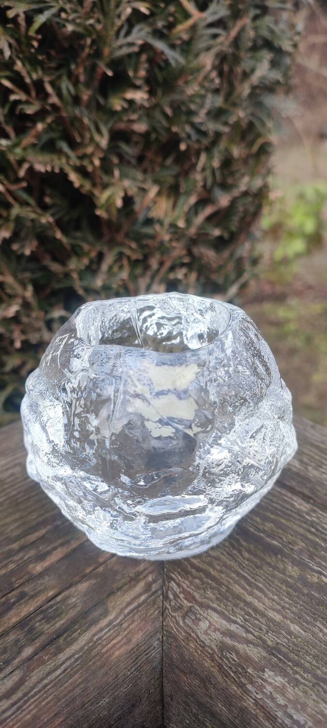 Candle holder "Snowball" Kosta Boda design Ann Wolff 1973