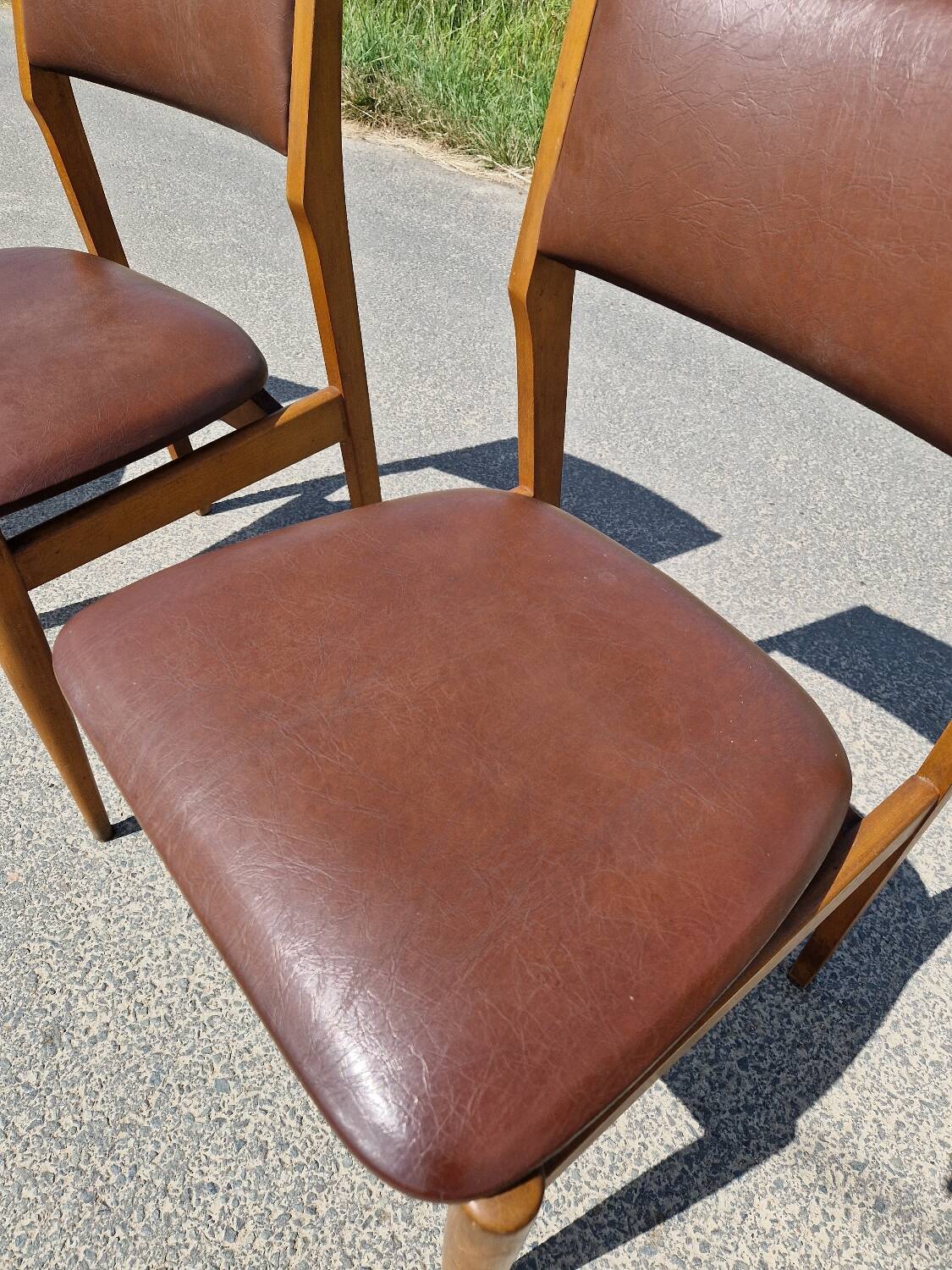 Set of 4 vintage Scandinavian chairs