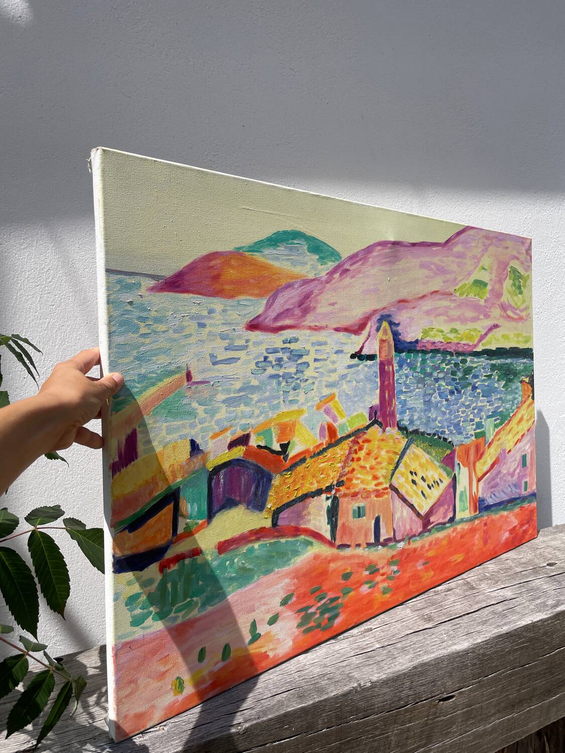 Fauvist painting of a landscape
