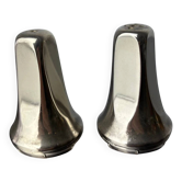 Retro-futurist faceted salt & pepper shakers, Italy, 1970s