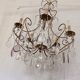 Chandelier with colored tassels