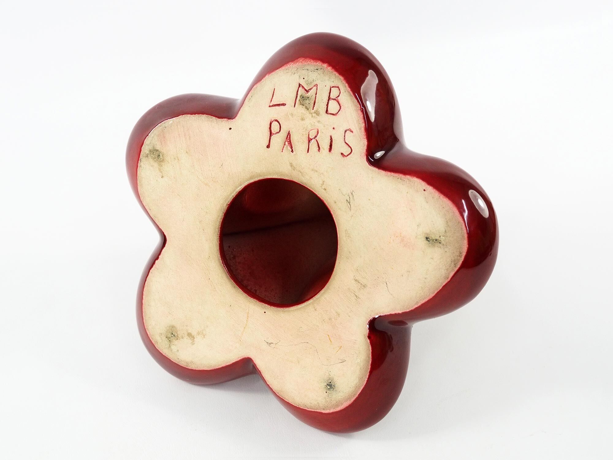 Art deco pipe door in french faience lmb paris, 1930s