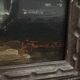 Oil on panel, port scene, late 19th century, gilded frame