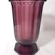 Large art deco vase in amethyst glass from luxval - val saint lambert