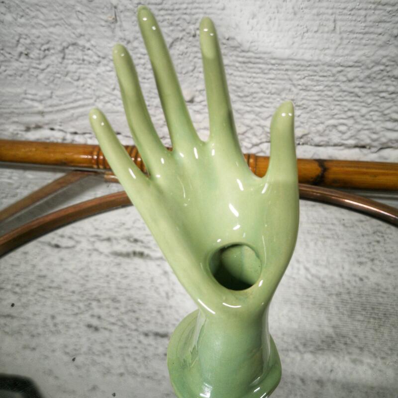 Hand baguier soliflore water green