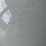 white opaline demi-globe 10 cm high