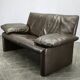 Jori Belgian Full Grain Leather Freestanding Two-Seat Sofa, 1990s