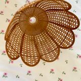 Ancient rattan lampshade
