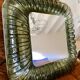 Miroir avec lampe en verre des années 1960