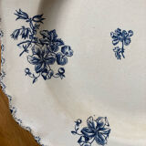 Blue flowered ironstone deep plates from Saxony