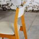 4 Danish chairs in beech wood and skai, 1960