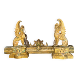 Chenets bronze griffins