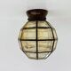 1 of 2 Limburg Glashütte glass ceiling lamp flush mount, 1970s