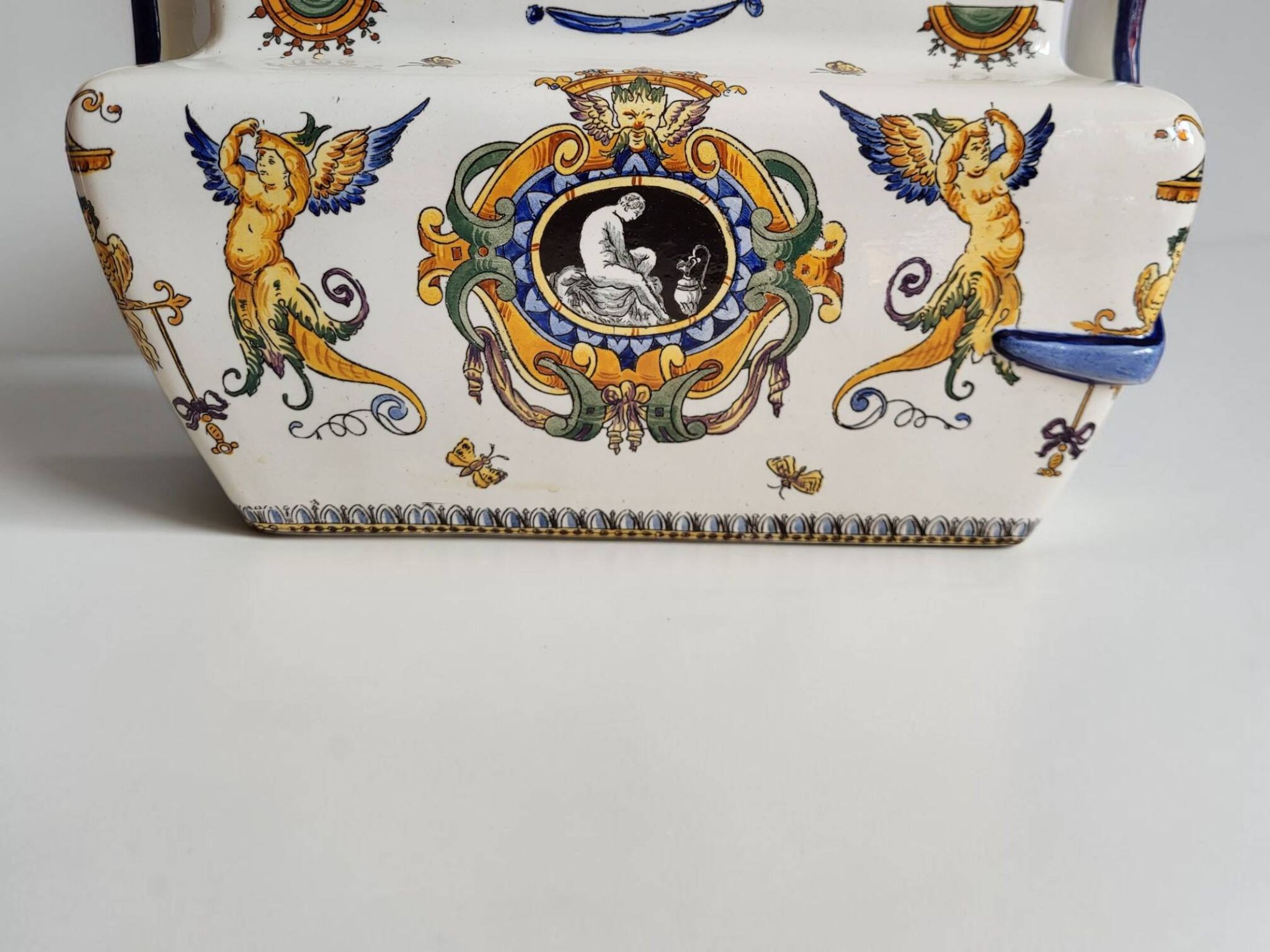 Jardinière en faïence de Gien XIXème