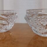 3 candle holders cristal d'arques "royal" model