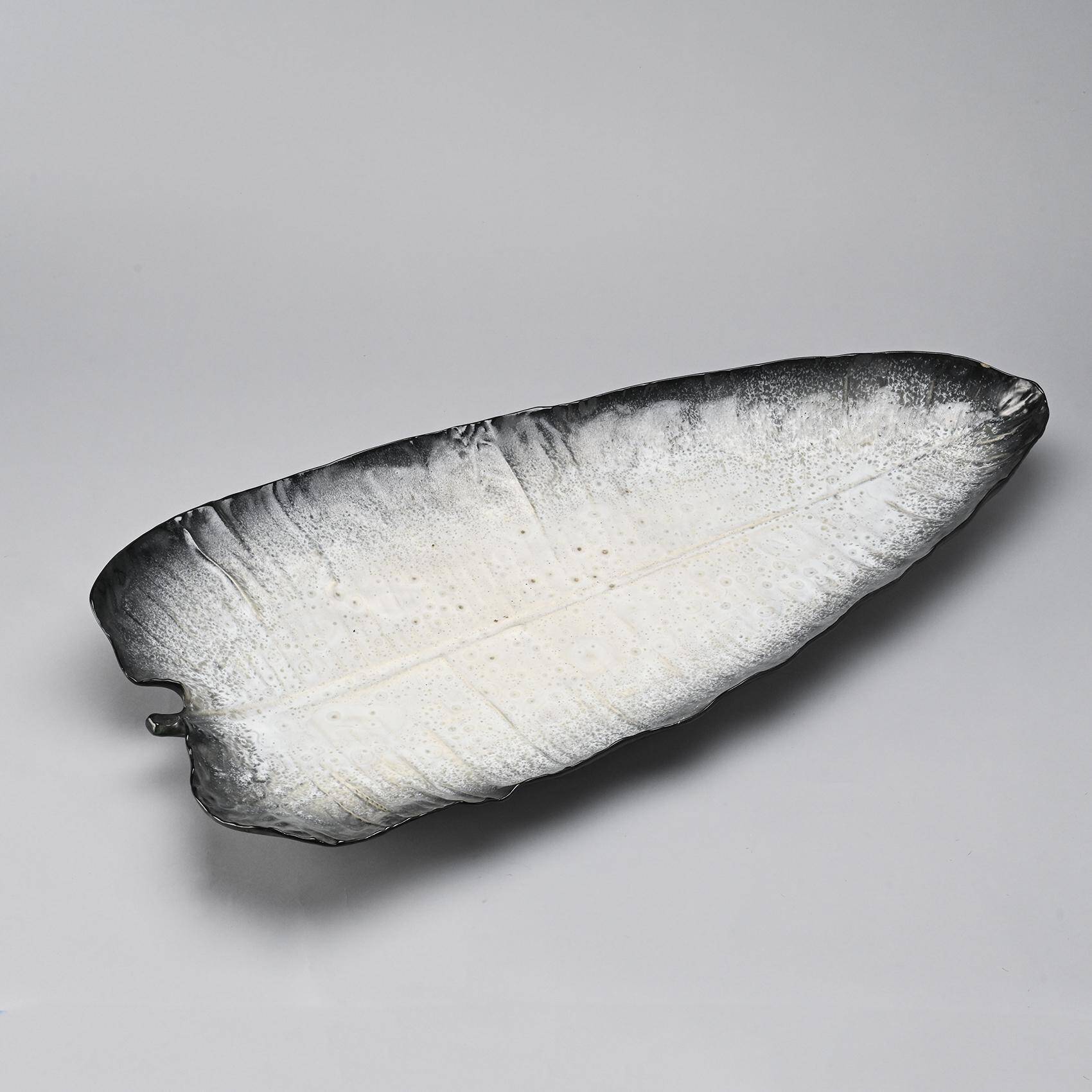 Large ceramic dish by Pol Chambost, France 1955
