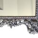 Antique/Rocaille/Louis XV Style Table Mirror. In silver-plated bronze