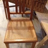 Pair of old caned chairs