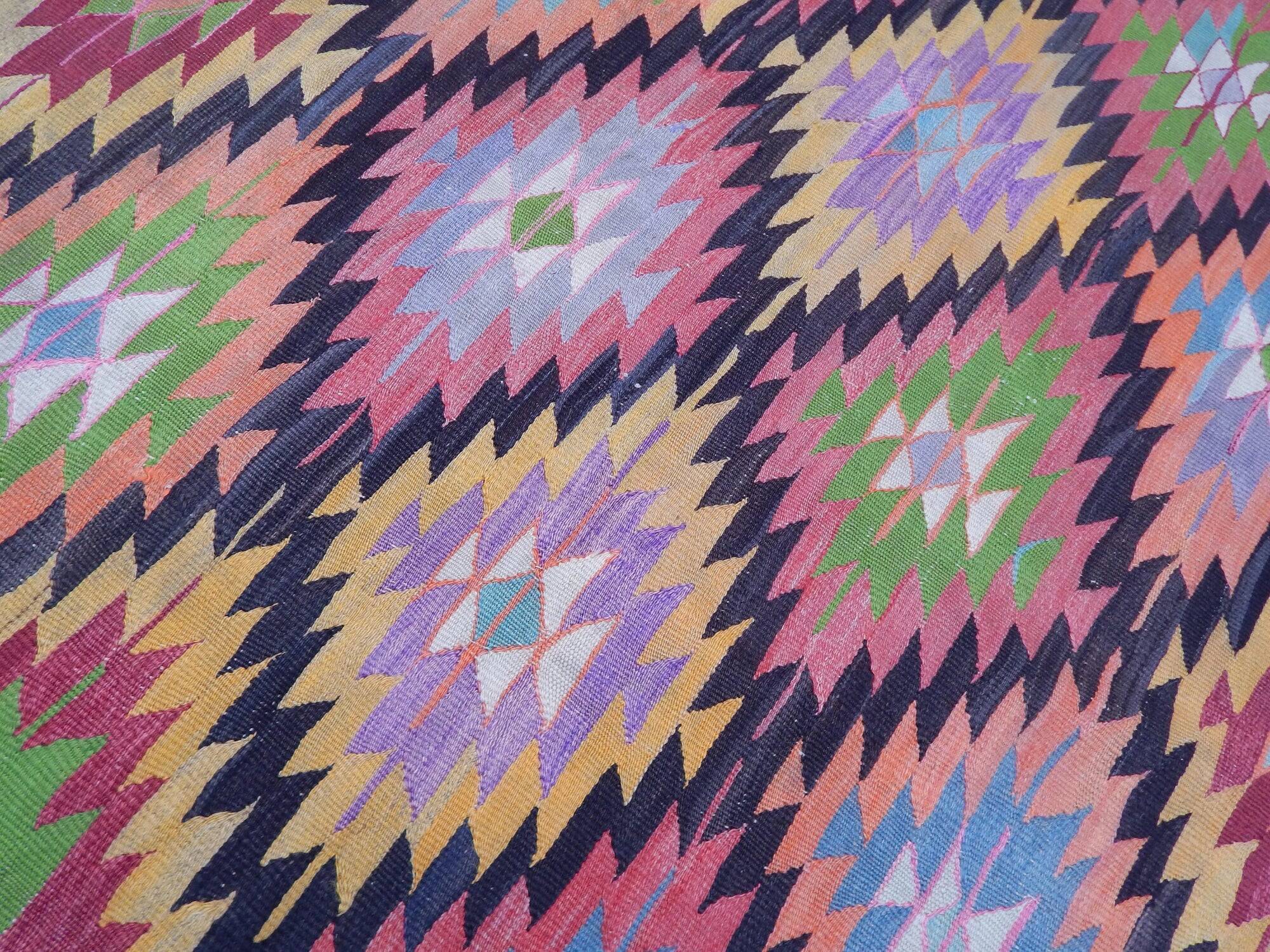 Kilim turc vintage tissé main 165x291 cm
