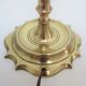 Solid brass lamp foot turned vintage
