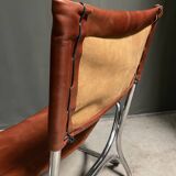 1960's tubular framed armchair