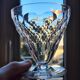 Set of 6 cut crystal glasses, Baccarat Brindisi model.