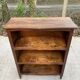 Bibus Louis XV bookcase in solid wood with matt dark oak finish