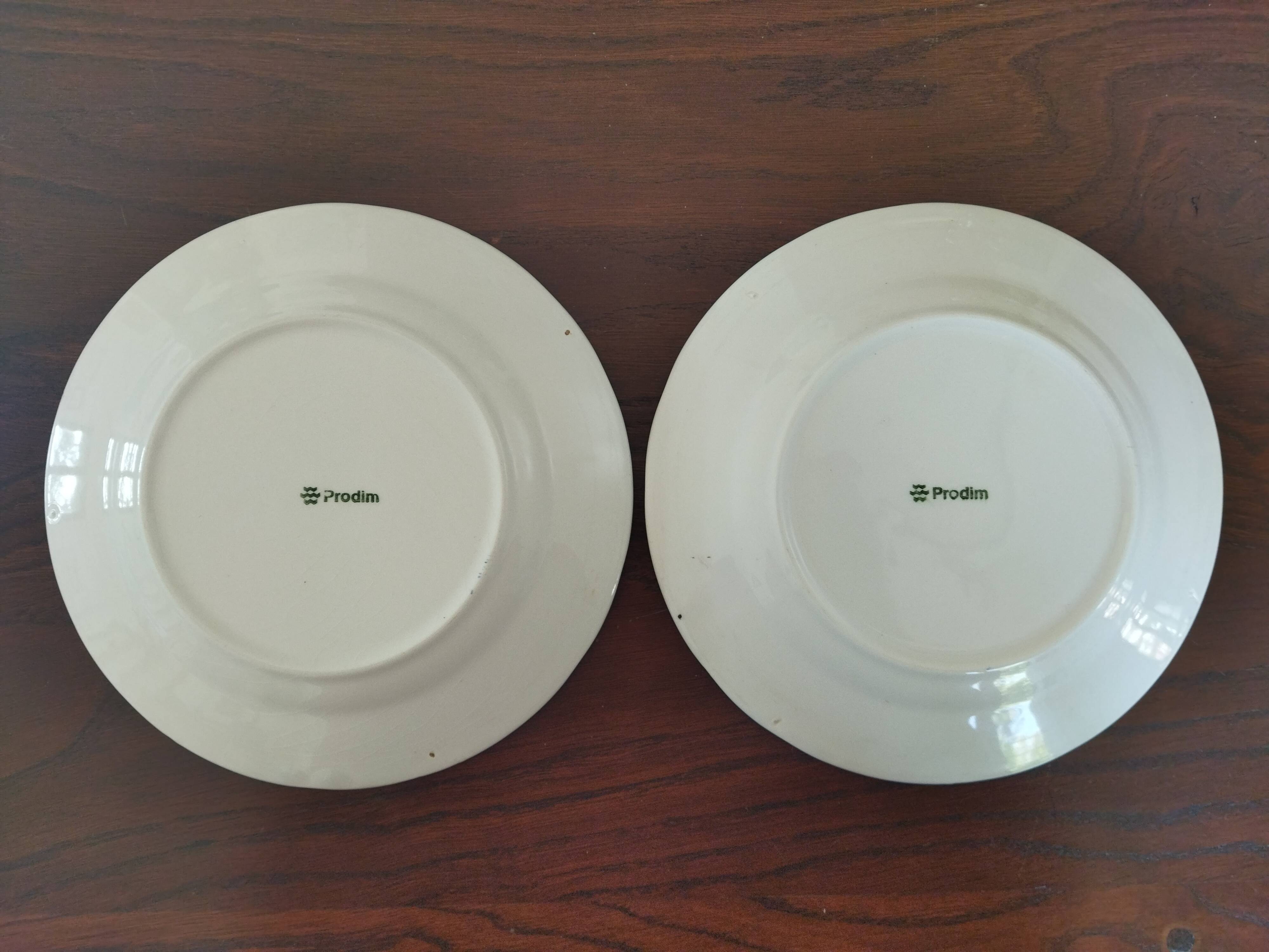 8 assiettes à dessert bleu & blanc Enoch Wood, Churchill & Lunéville