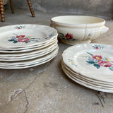 9 plates Sarreguemines