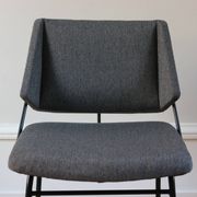 Series of 6 vintage modernist chairs Raphael Raffel, 1950s
