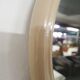 Miroir rond en plastique beige, Pays-Bas années 1960