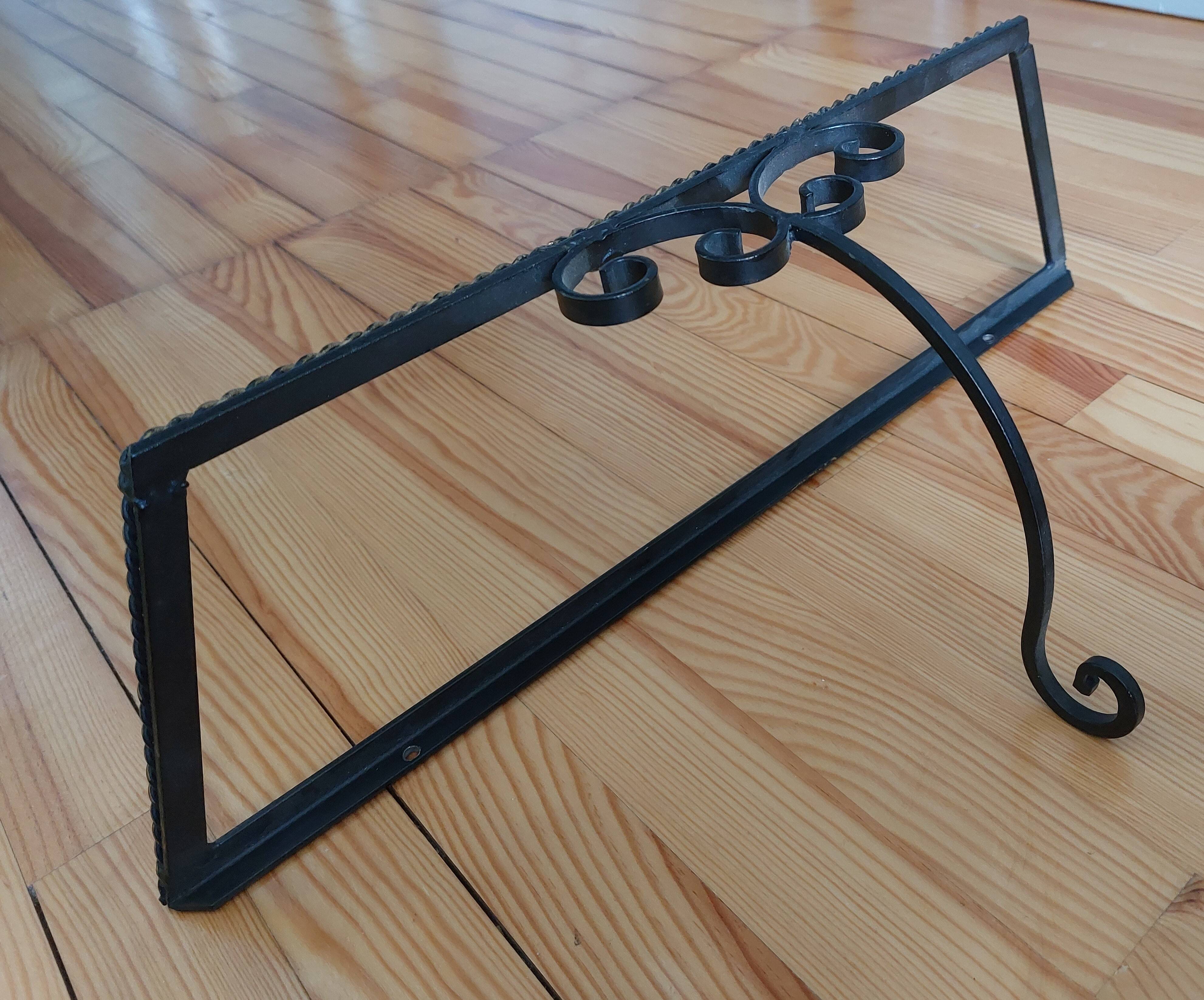 Wrought iron shelf