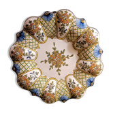 Assiette polylobée faïence de Nevers Antoine Montagnon