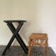 Tabouret en rotin peacock