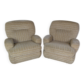 Paire de fauteuils italiens 1970