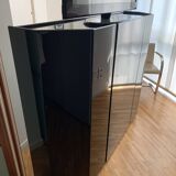 Black lacquered cabinet by Kazuhide Takahama for Cassina, 1980
