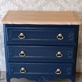 Louis XV style chest of drawers and bedside tables set