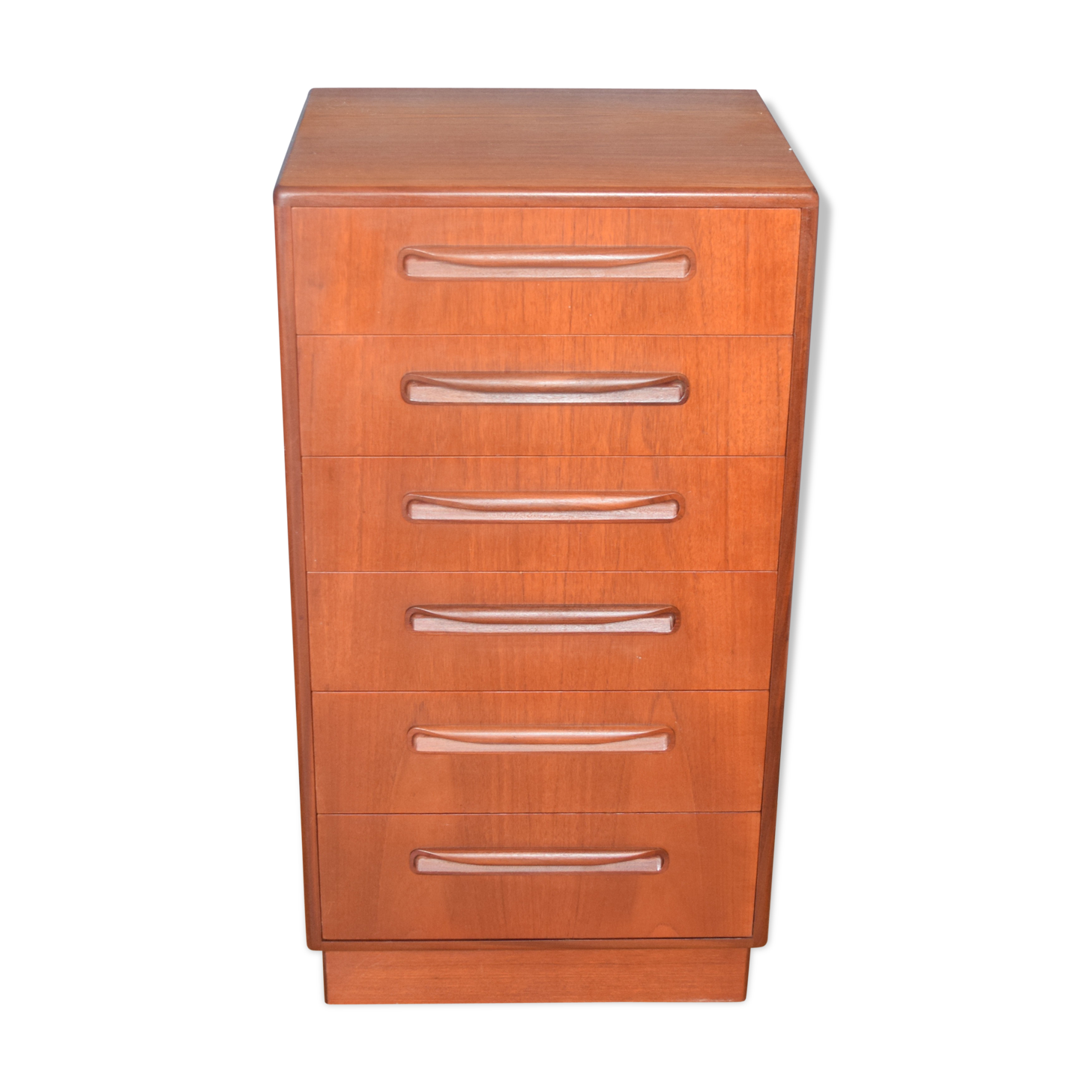 Restored Teak G Plan Fresco Tallboy Tall Chest Of Drawers