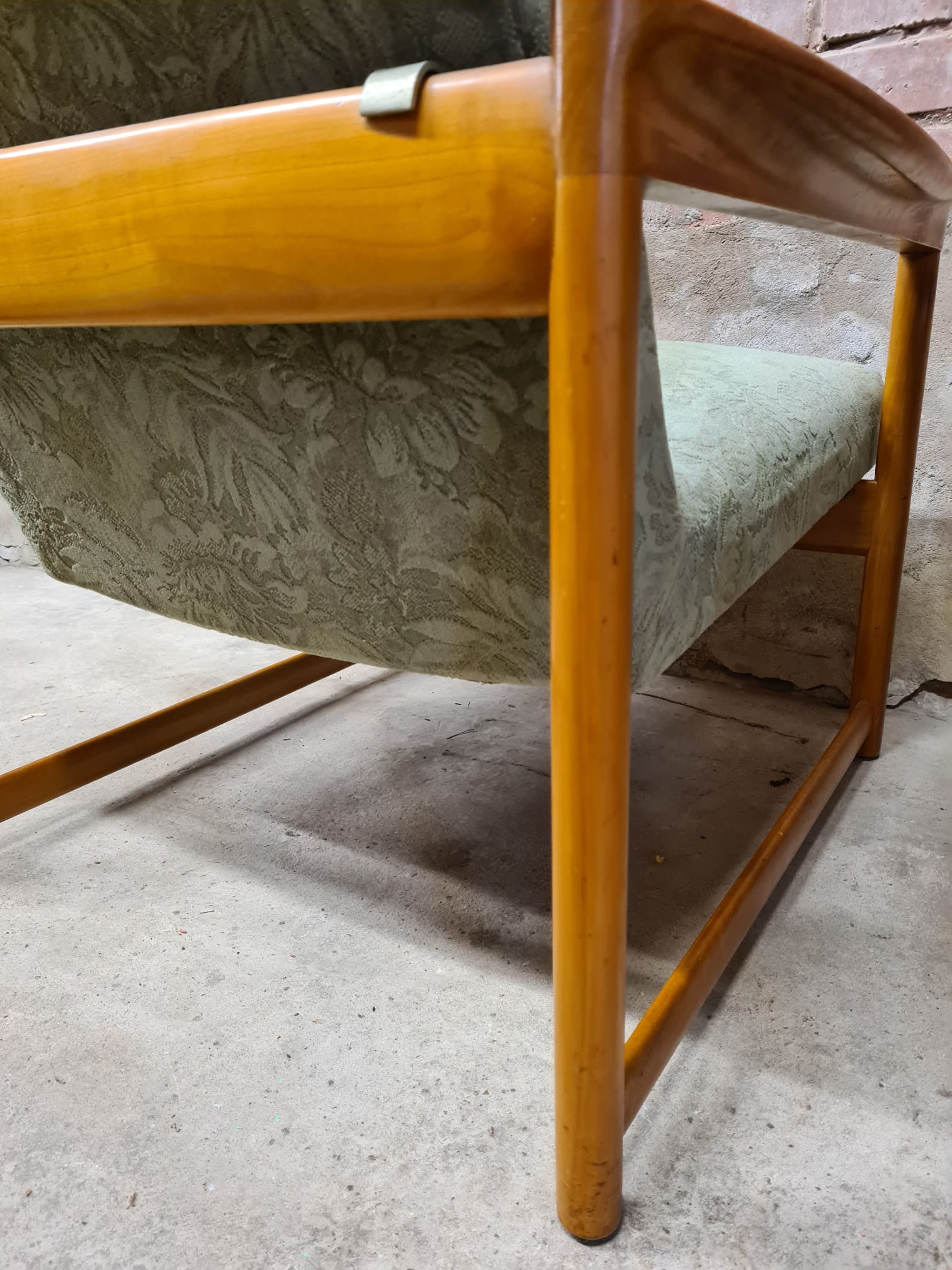 Pair of Scandinavian design armchairs teak 1960