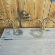 Pair of Bronze Piano Candlesticks