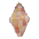 Contemporary Sanded Pink and Amber “Petals” Murano Glass Chandelier Style