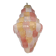 Contemporary Sanded Pink and Amber “Petals” Murano Glass Chandelier Style