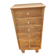 Vintage 1950s oak chest of drawers with 6 drawers.