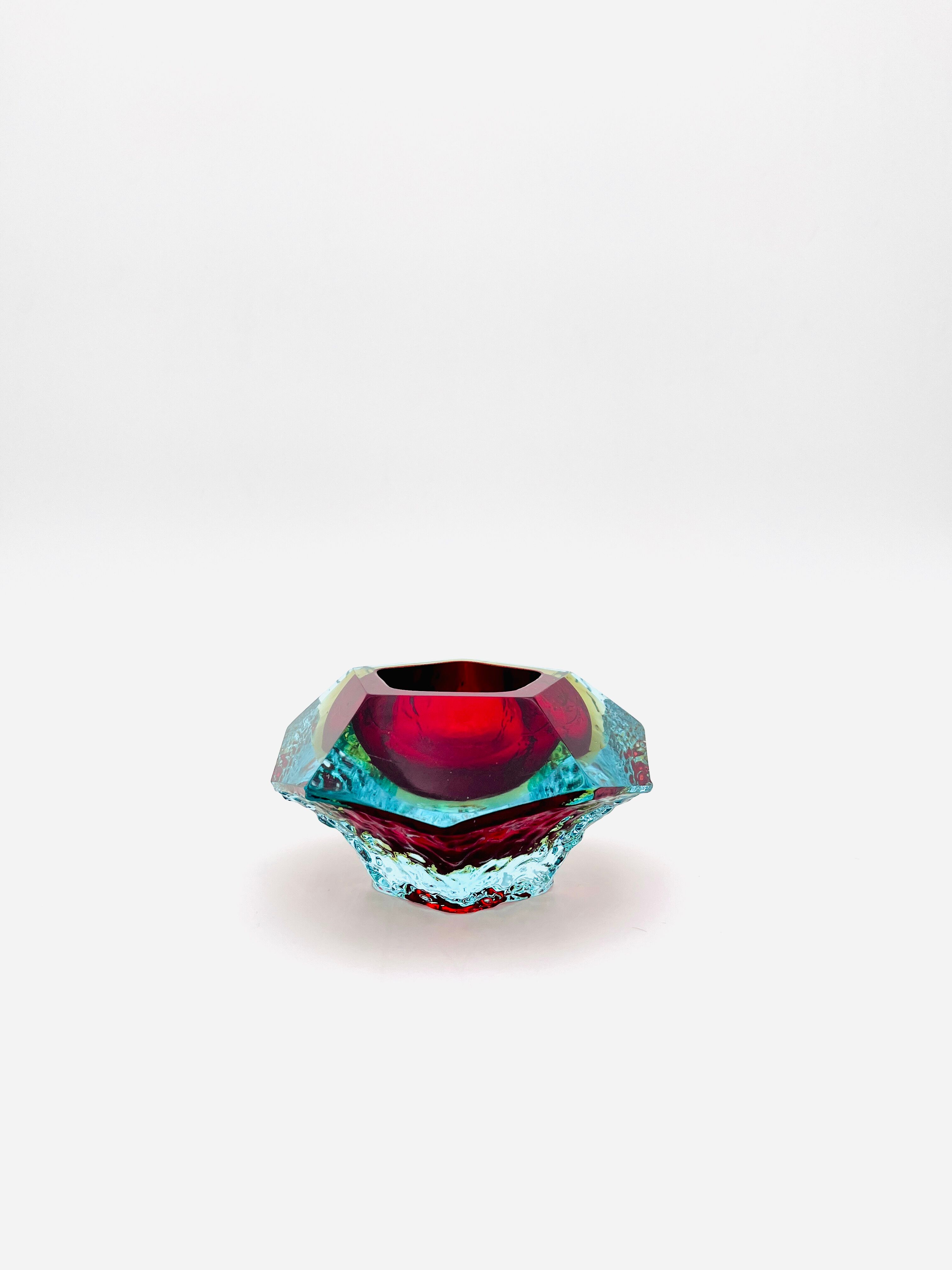 Alessandro Mandruzzato Murano Sommerso Ice Design Bowl