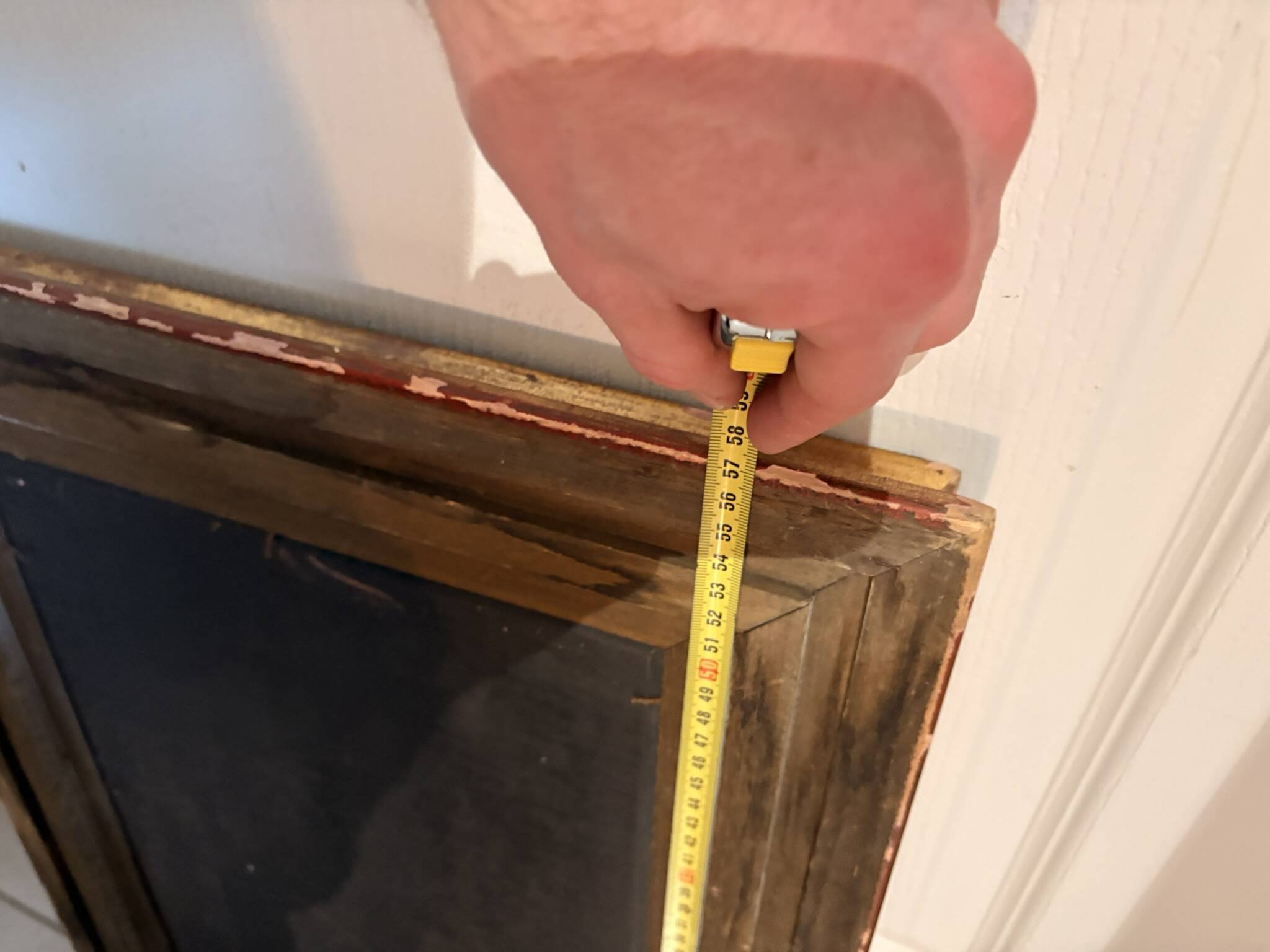 Oil Painting on Wood Panel with Golden Frame, English Hunting Dog