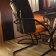 Comforto suite de 6 chaises conferences vintage 80
